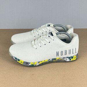 NoBull Spring Fling Superfabric Athletic Training Shoes Womens 9 White Yellow